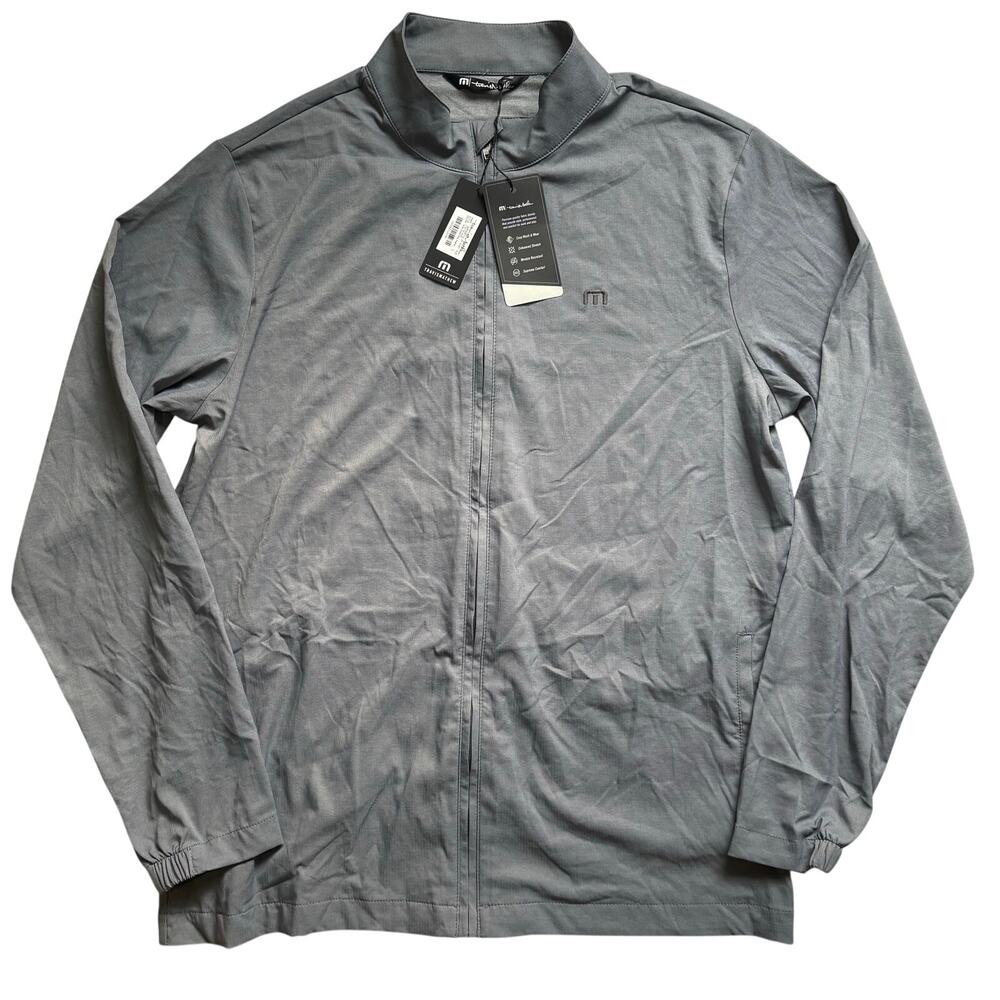 NWT Surfside Full Zip Jacket Quiet Shade Gray Long Sleeve Golf Performance Large